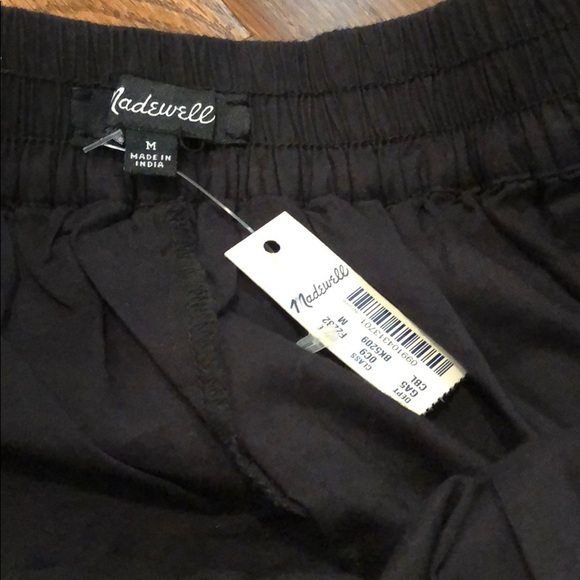 NWT madewell Black eyelet elastic full skirt M - Picture 3 of 3